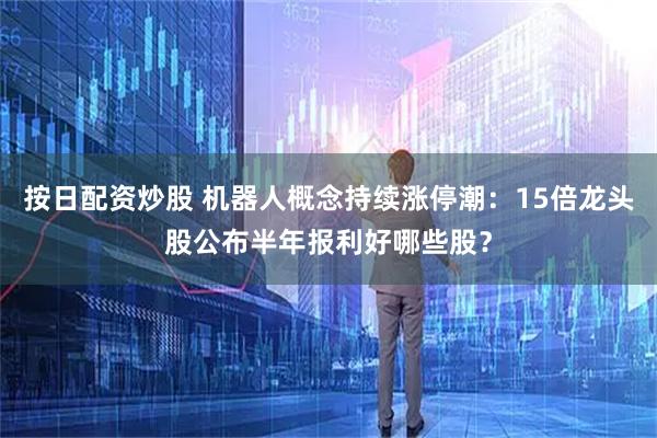 按日配资炒股 机器人概念持续涨停潮：15倍龙头股公布半年报利好哪些股？